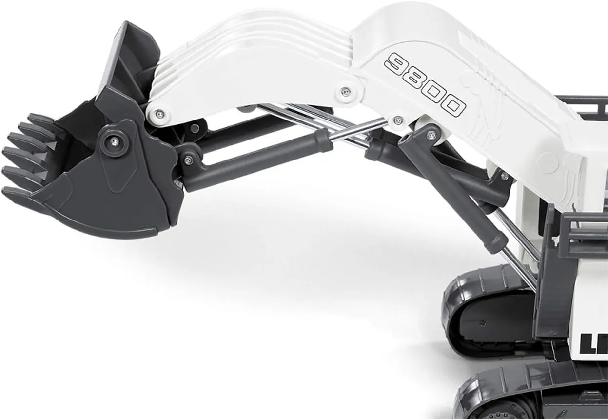 Siku 1798, Liebherr R9800 Mining Excavator, 1:87, Metal/Plastic, White, Functional Folding Shovel