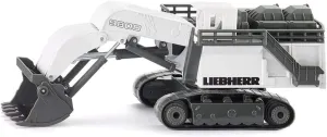Siku 1798, Liebherr R9800 Mining Excavator, 1:87, Metal/Plastic, White, Functional Folding Shovel