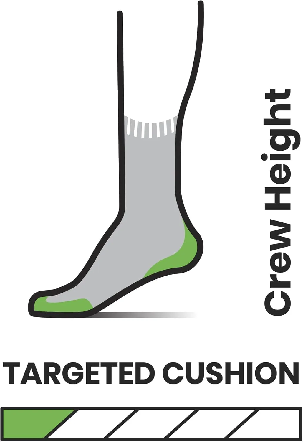 Smartwool Women's Trail Run Targeted Cushion Mountain Print Crew Socks