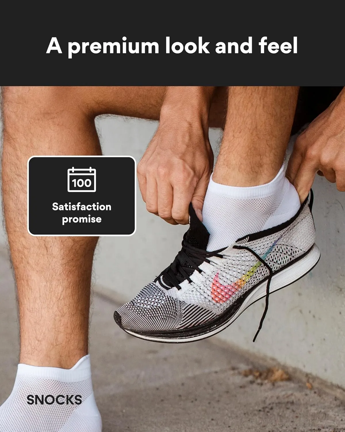 Snocks S-XL 6 Pairs of Running Socks for Men & Women: Running Socks Womens & Workout Socks Mens