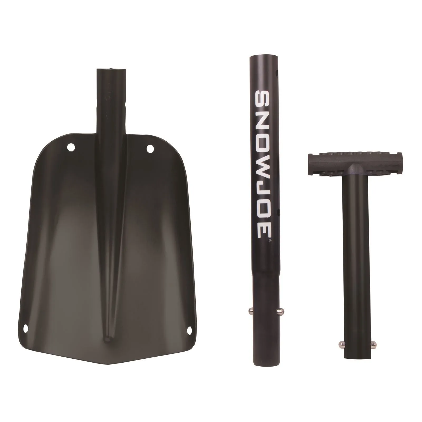 Snow Joe ATJ401M-BLK  Compact Utility Shovel | 32-Inch | Aluminum | 3-Piece Smart Lock