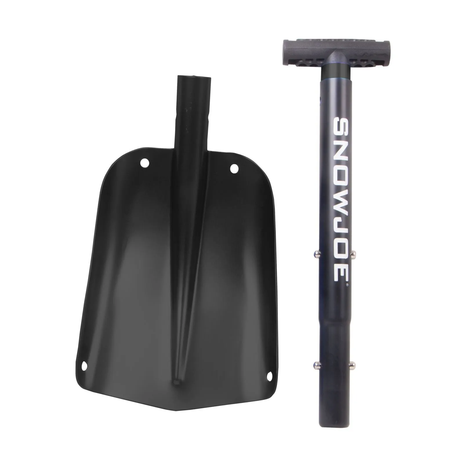 Snow Joe ATJ401M-BLK  Compact Utility Shovel | 32-Inch | Aluminum | 3-Piece Smart Lock