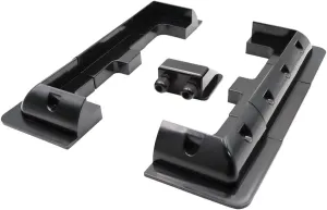 Solar Panel Mounting Brackets ABS Corner Bracket Kit 7PCS, Drill-Free Widely Used on Roofs of RV, Caravans, Vehicles, Camper Vans, Sheds, Garages, Deck of Boats, Black