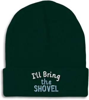 Speedy Pros Beanies for Men I'll Bring The Shovel Skull Cap Winter Hats for Women Acrylic 1 Size