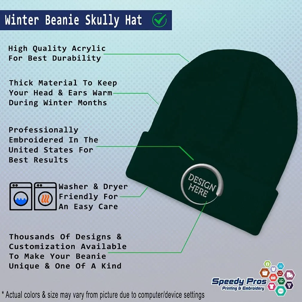 Speedy Pros Beanies for Men I'll Bring The Shovel Skull Cap Winter Hats for Women Acrylic 1 Size