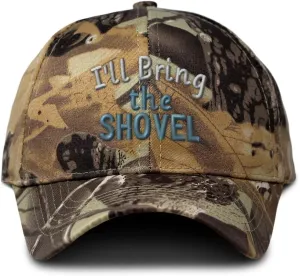 Speedy Pros Camo Baseball Cap I'll Bring The Shovel Cotton Hunting Dad Hats for Men & Women