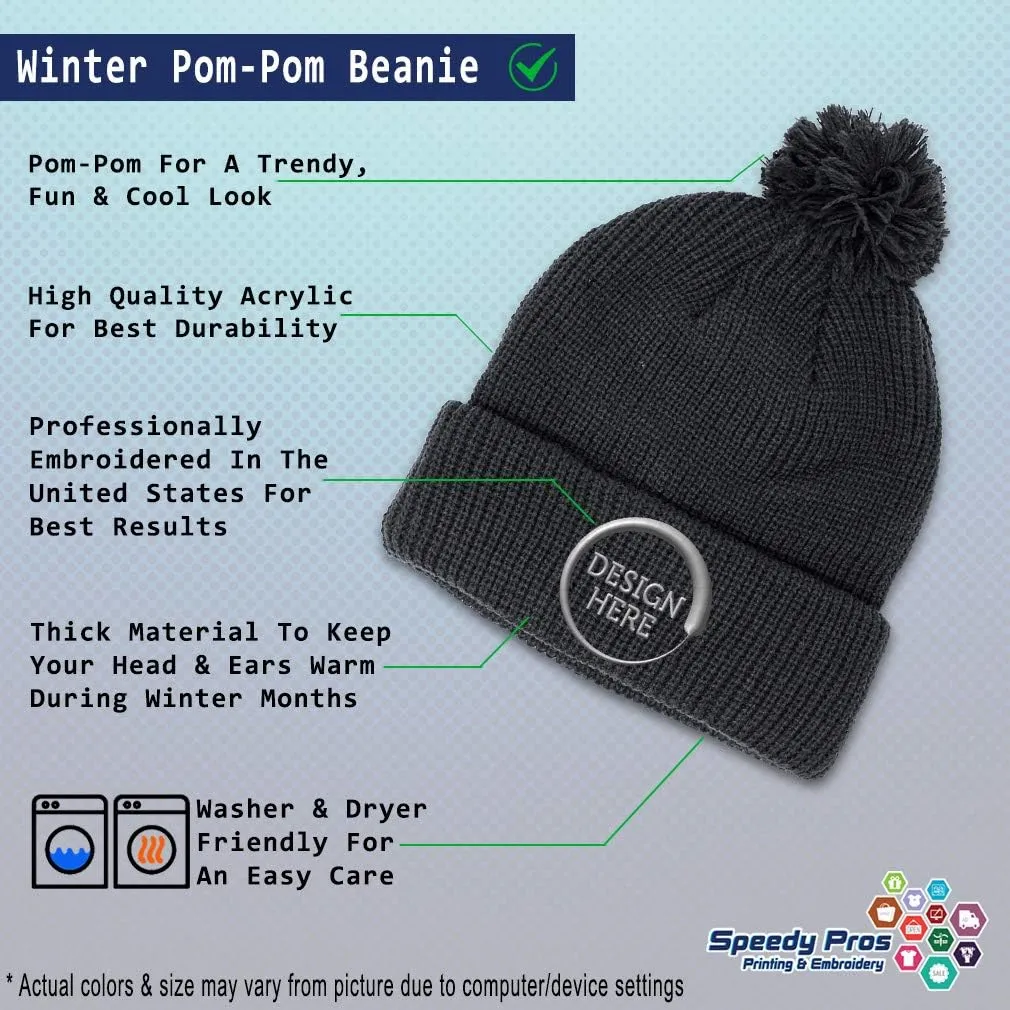 Speedy Pros Pom Pom Beanies for Women I'll Bring The Shovel Skull Cap Winter Hats for Men Acrylic 1 Size