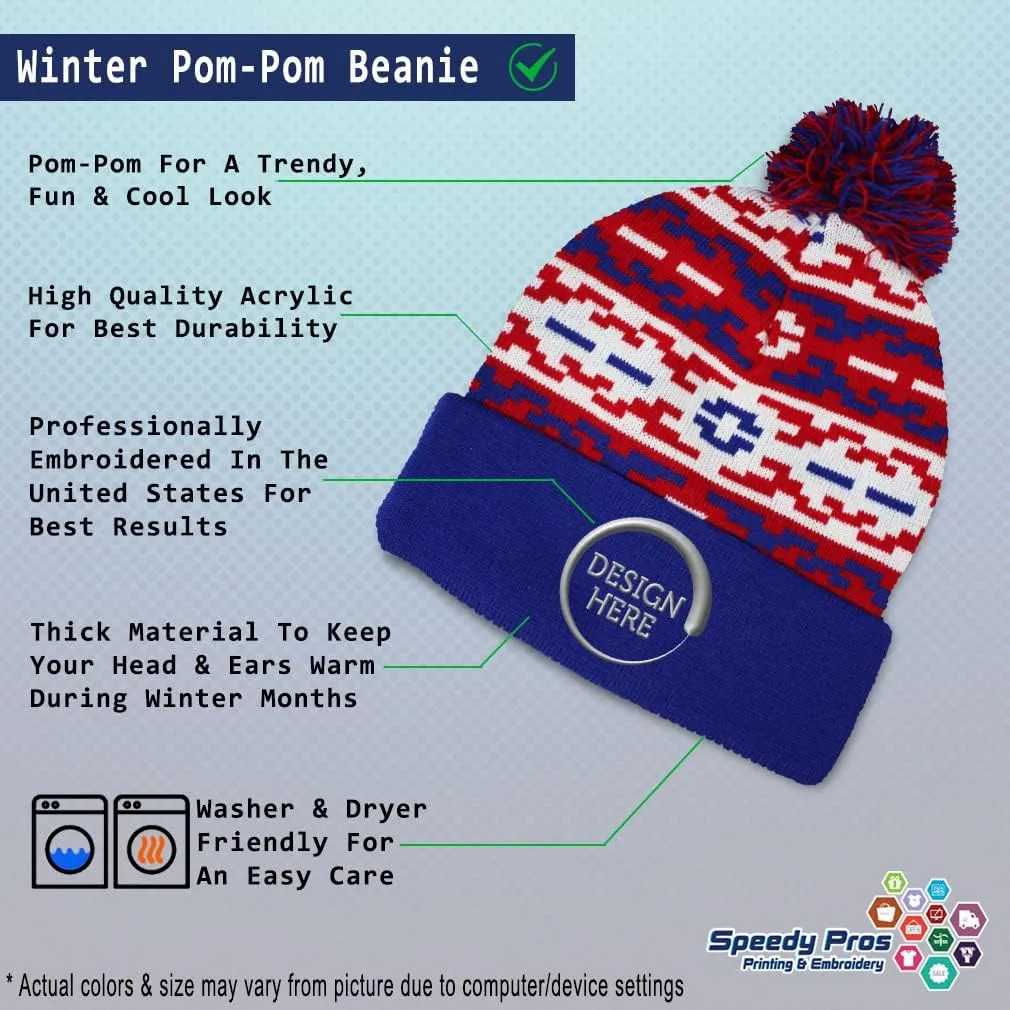 Speedy Pros Pom Pom Beanies for Women I'll Bring The Shovel Skull Cap Winter Hats for Men Acrylic 1 Size