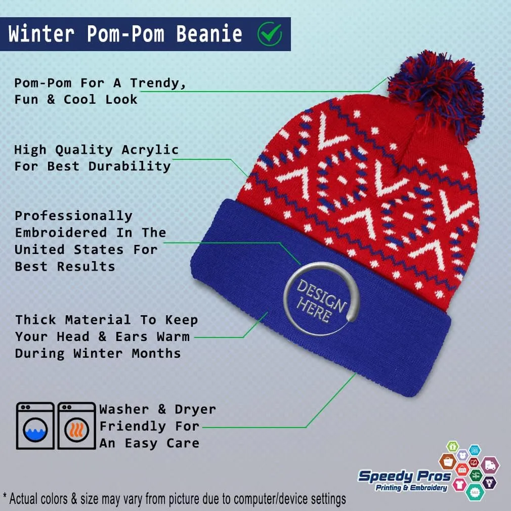 Speedy Pros Pom Pom Beanies for Women I'll Bring The Shovel Skull Cap Winter Hats for Men Acrylic 1 Size