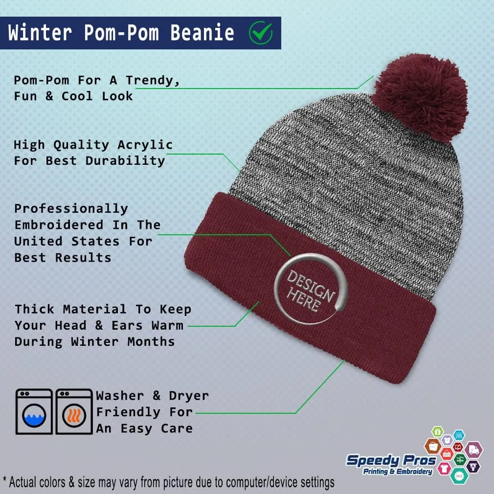 Speedy Pros Pom Pom Beanies for Women I'll Bring The Shovel Skull Cap Winter Hats for Men Acrylic 1 Size