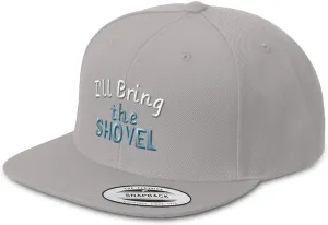Speedy Pros Snapback Hats for Men & Women I'll Bring The Shovel Acrylic Flat Bill Baseball Cap