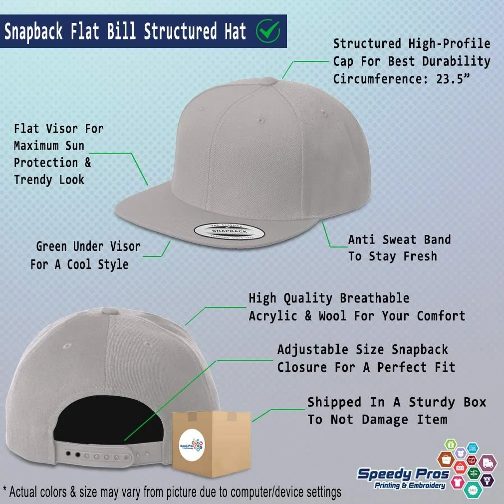 Speedy Pros Snapback Hats for Men & Women I'll Bring The Shovel Acrylic Flat Bill Baseball Cap