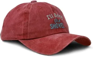 Speedy Pros Soft Washed Baseball Cap I'll Bring The Shovel Cotton Dad Hats for Men & Women