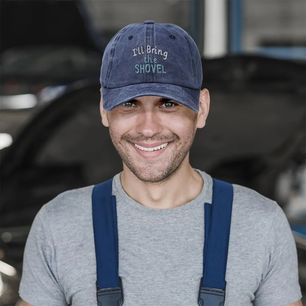 Speedy Pros Soft Washed Baseball Cap I'll Bring The Shovel Cotton Dad Hats for Men & Women