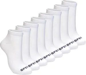 Sperry Men’s 8-Pack Cushion Comfort Low Cut Ankle Socks - Breathable Moisture-Wicking Athletic Low Cut Socks for Everyday Use