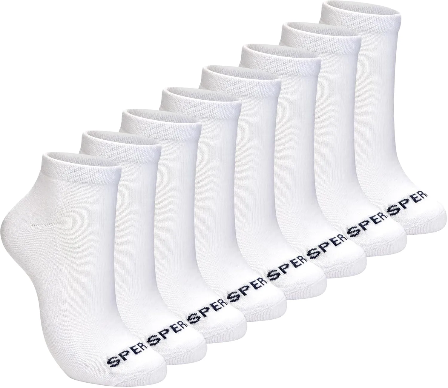 Sperry Men’s 8-Pack Cushion Comfort Low Cut Ankle Socks - Breathable Moisture-Wicking Athletic Low Cut Socks for Everyday Use
