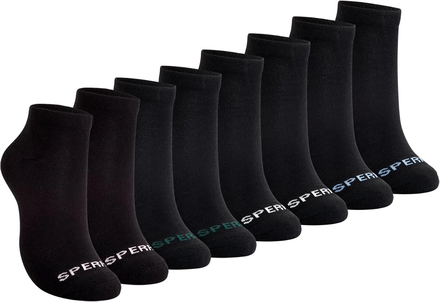 Sperry Men’s 8-Pack Cushion Comfort Low Cut Ankle Socks - Breathable Moisture-Wicking Athletic Low Cut Socks for Everyday Use