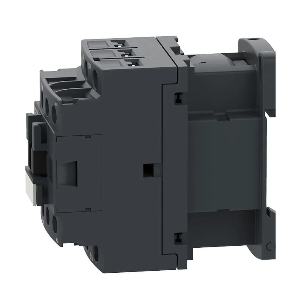 Square D by Schneider Electric DPE12G7 Easy TeSys IEC HVAC & AC Contactor, 5HP, 480V, 120VAC Coil, DIN-Rail Mount/Screw Fixing, 1/3HP 115V-1Ph, 1HP 230V-1Ph, 2HP 200-230V, 5HP 460V
