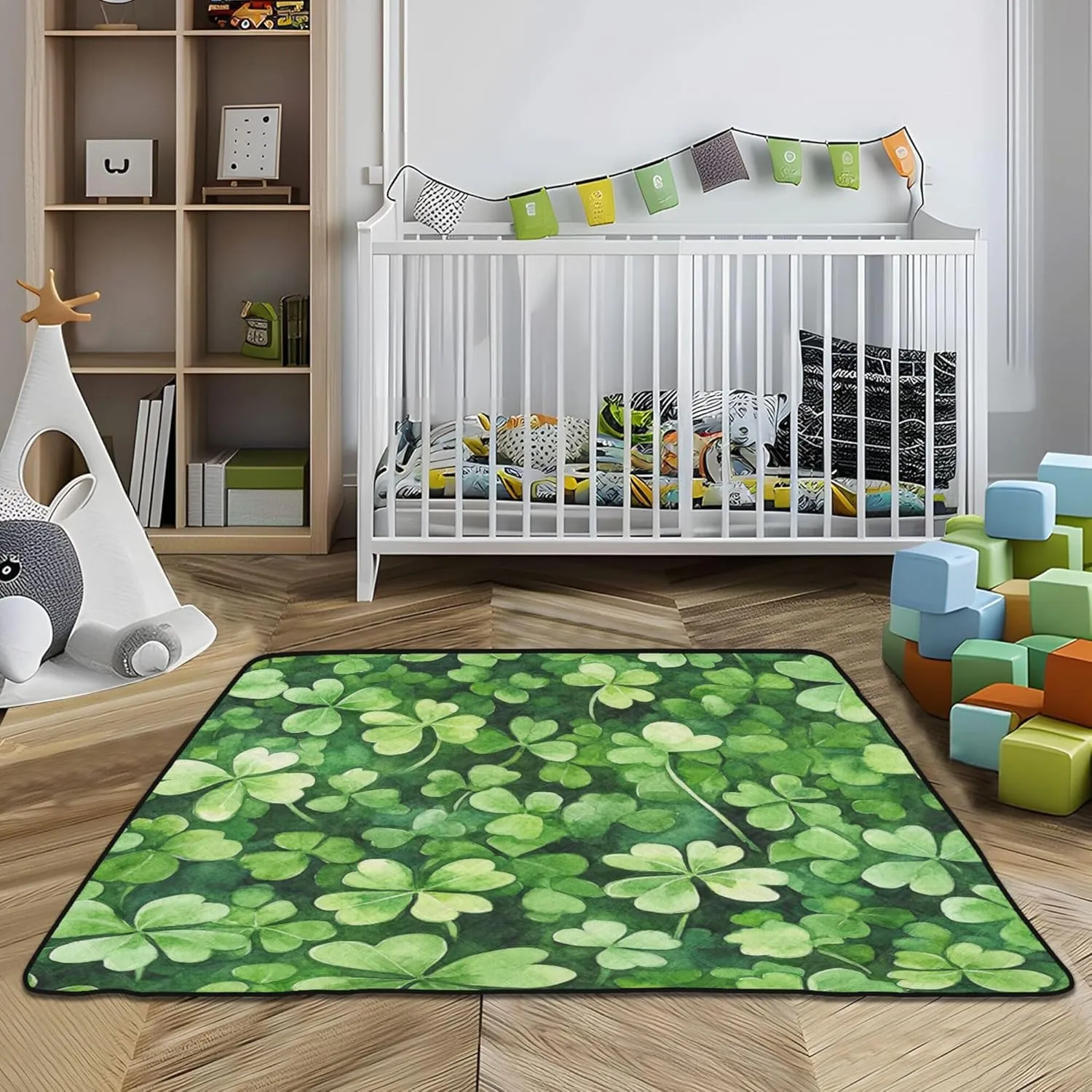 St Soft Foam Baby Playmat for Floor Cozy Breathable Padded Baby Mat for Baby Kids Toddlers Infants, 50'' x 50''