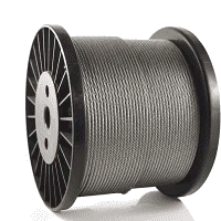 Stainless Steel 8mm dia, 7x7 wire rope Sold Per Metre