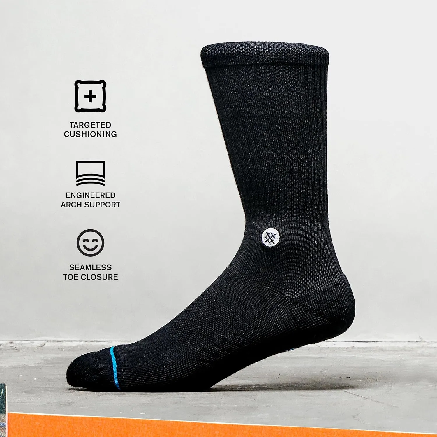 Stance Peter Pan By Travis Crew Socks, Blue