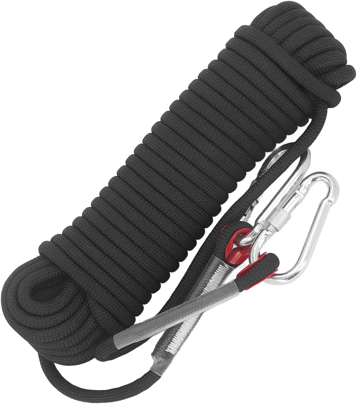 Static Rope for Climbing, Avoids Falling Safety Protection for Scaing Easy to Use Light to Escape (Black)