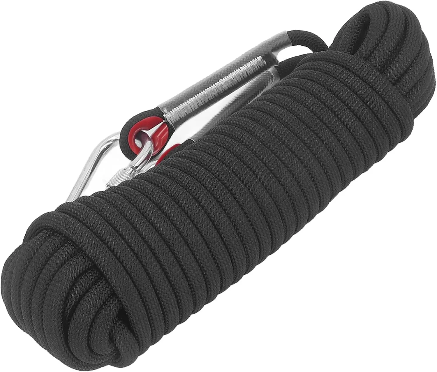 Static Rope for Climbing, Avoids Falling Safety Protection for Scaing Easy to Use Light to Escape (Black)