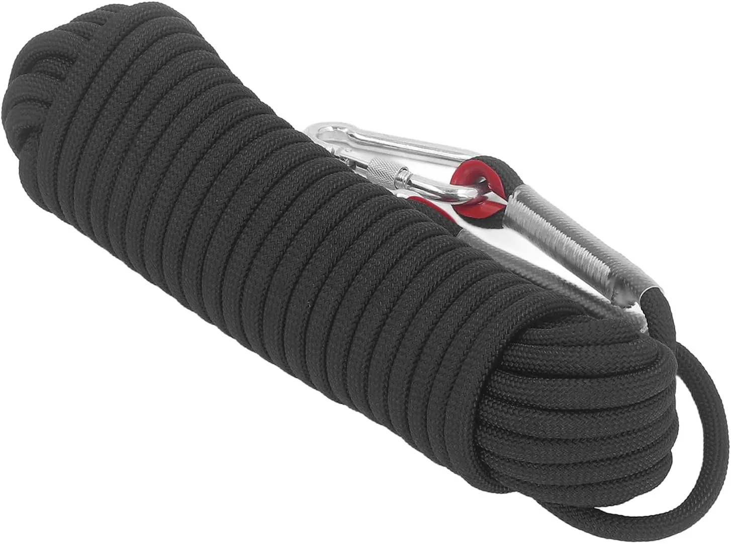 Static Rope for Climbing, Avoids Falling Safety Protection for Scaing Easy to Use Light to Escape (Black)