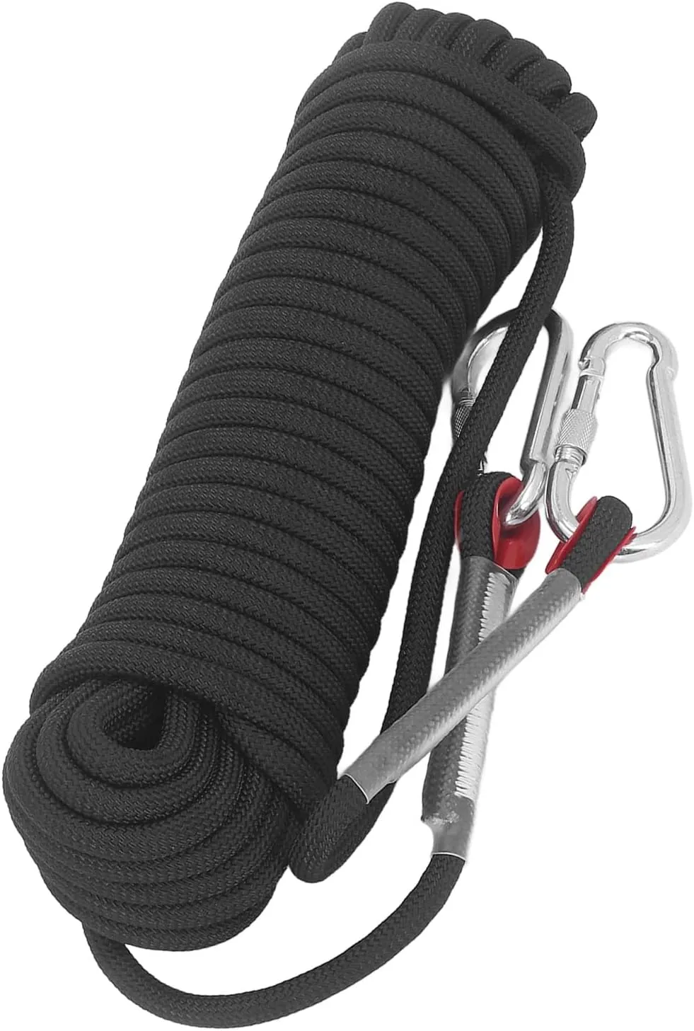 Static Rope for Climbing, Avoids Falling Safety Protection for Scaing Easy to Use Light to Escape (Black)