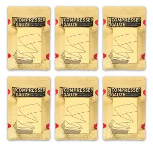 Sterile Compressed Gauze for Emergency Wound Dressing and First Aid Kit