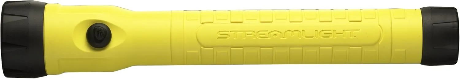Streamlight 76412 PolyStinger LED HAZ-LO Intrinsically Safe Rechargeable Flashlight with 120-Volt AC/12-Volt DC Charger, Yellow - 130 Lumens