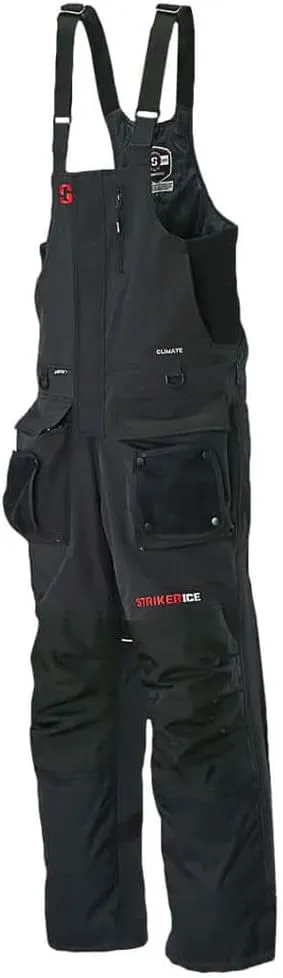 Striker Men’s Climate Insulated, Waterproof Ice Fishing Bib with Sureflote Flotation Technology