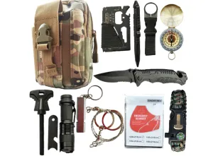 Survival Tools and First Aid Kit for Outdoor Use