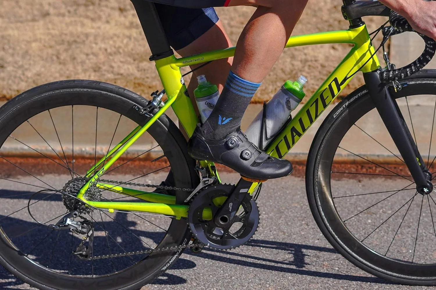 Swiftwick- ASPIRE Crew Cycling Socks, Firm Compression Fit, Moisture Wicking
