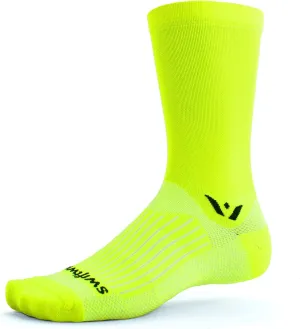Swiftwick- ASPIRE Crew Cycling Socks, Firm Compression Fit, Moisture Wicking