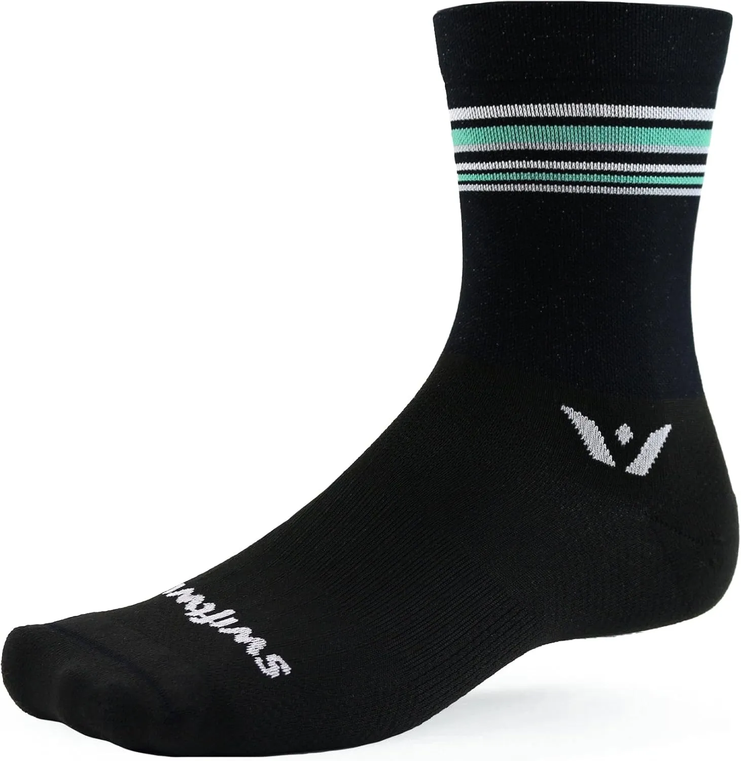 Swiftwick - ASPIRE Mid-Crew Cycling Socks, Maximum Breathability, Moisture Wicking