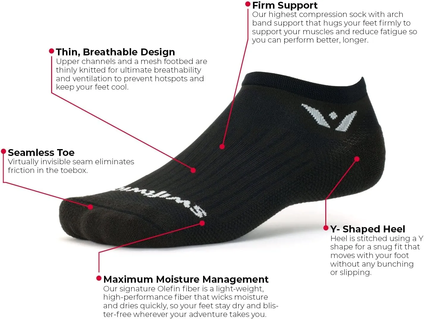 Swiftwick- ASPIRE ZERO Running & Cycling Socks