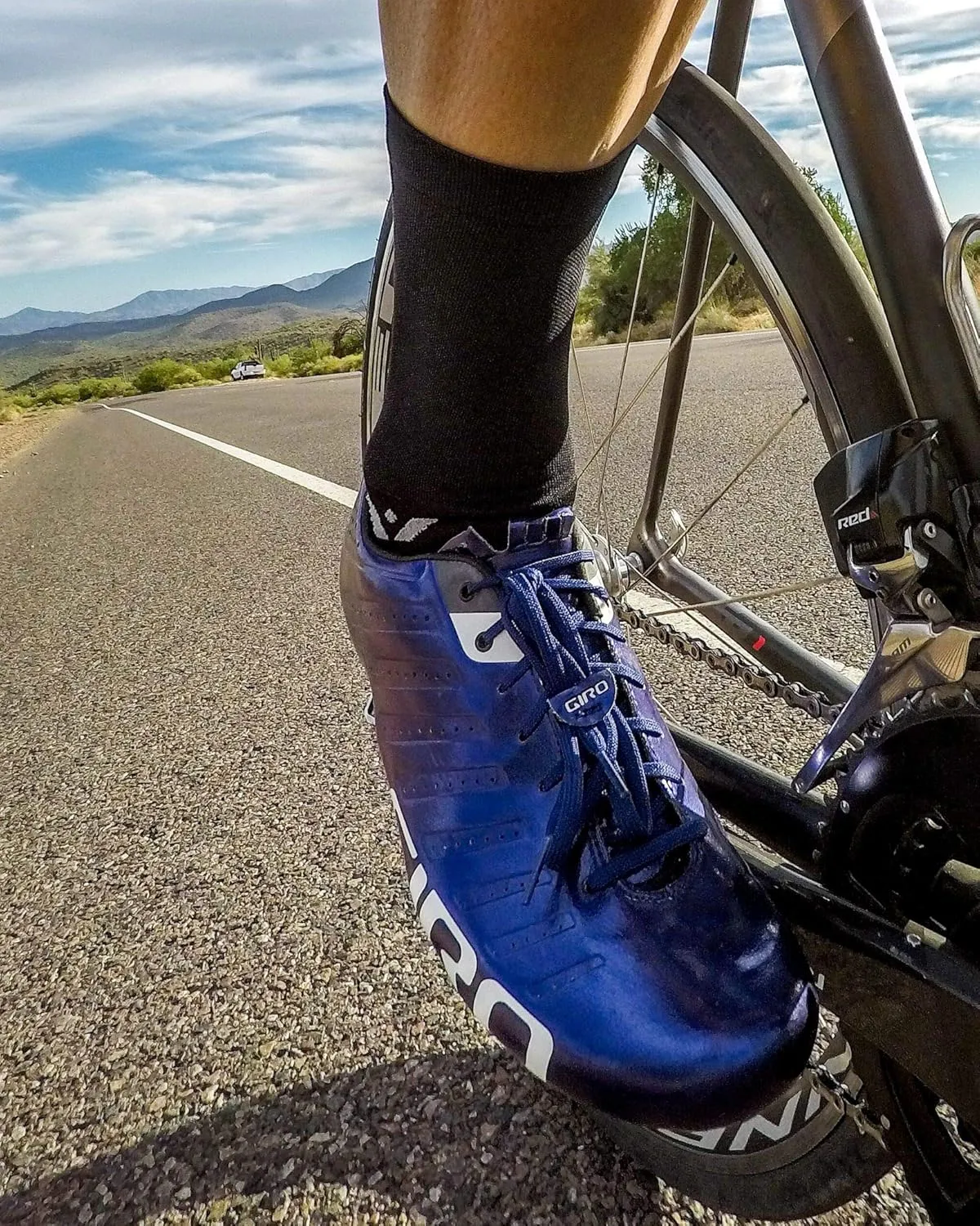 Swiftwick- PERFORMANCE Crew Cycling Socks, USA Made, Max Durabiltiy, Moisture Wicking Socks