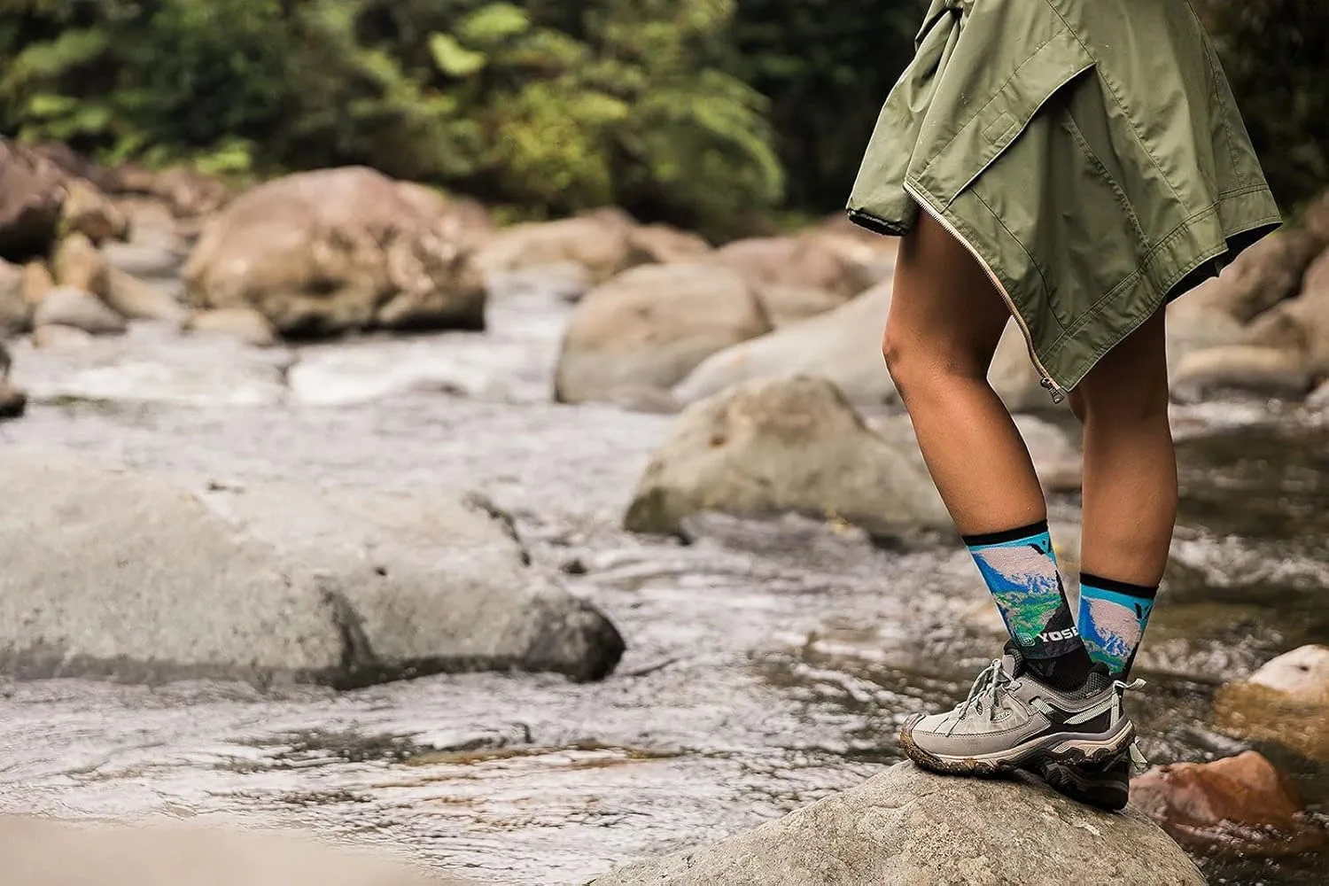 Swiftwick VISION IMPRESSION Crew, National Parks Edition, Running, Hiking and Cycling Socks