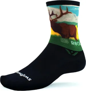 Swiftwick VISION IMPRESSION Crew, National Parks Edition, Running, Hiking and Cycling Socks