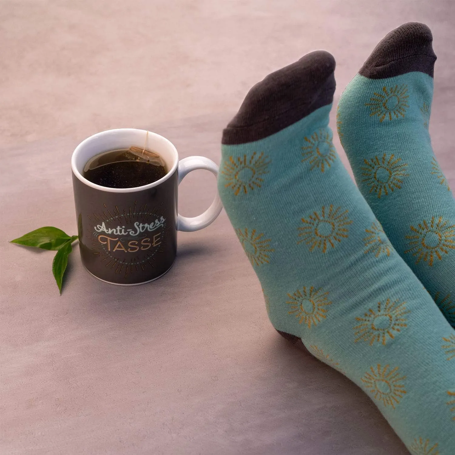 Tassen-Socken-Set Anti-Stress