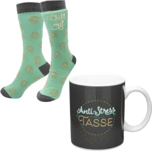 Tassen-Socken-Set Anti-Stress
