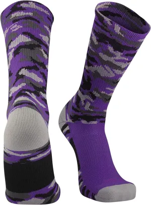 TCK Athletic Camo Crew Socks - Basketball Football Lacrosse Baseball