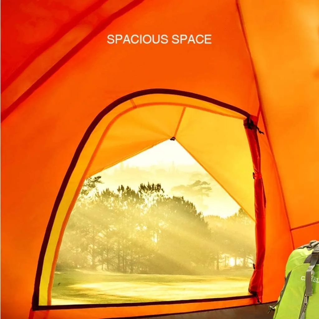 Tents for Camping Beach Tents Tent Family Camping Tent 3-4 Person with 2 Door 4 Mesh Windows Double Layer Instant Tent Automatic Pop Up Family Tents for Camping Hiking Traveling