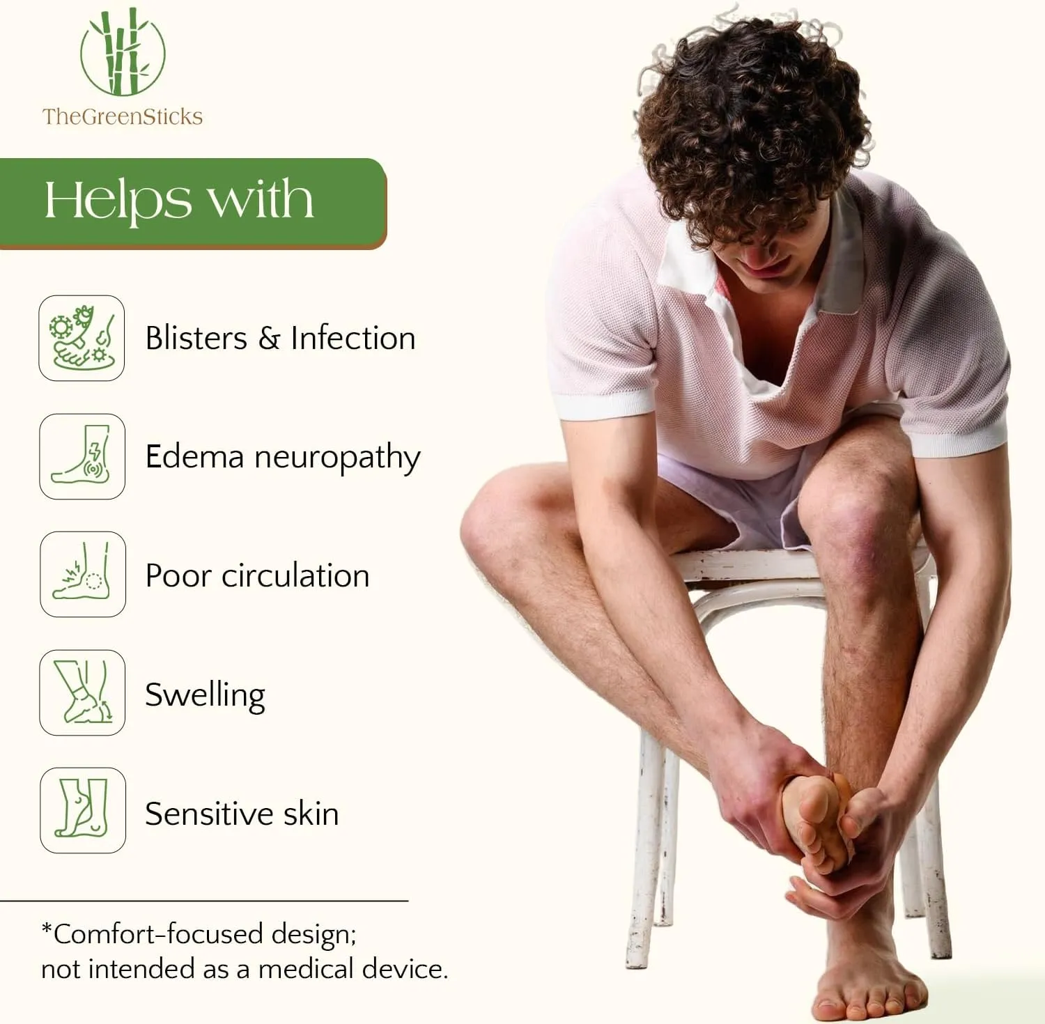 TheGreenSticks Thick Diabetic Ankle Socks - Walking, Yoga, Running- Rayon Derived From Bamboo Socks for Women & Men [6 Pairs]