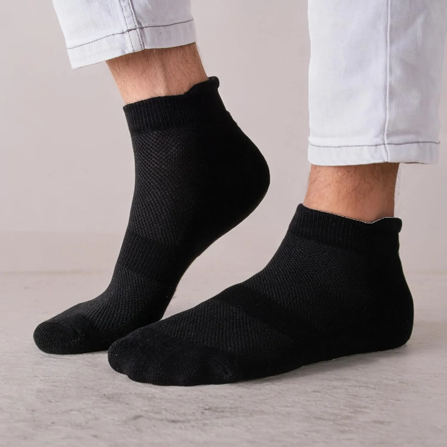 TheGreenSticks Thick Diabetic Ankle Socks - Walking, Yoga, Running- Rayon Derived From Bamboo Socks for Women & Men [6 Pairs]