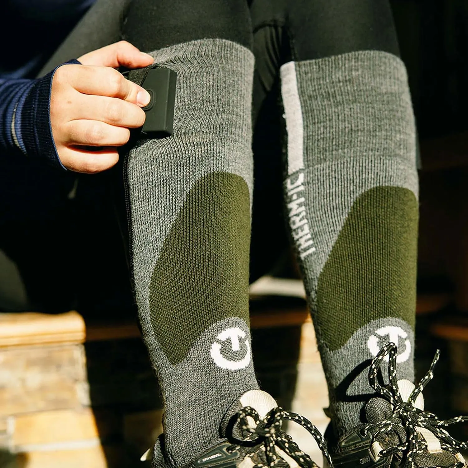 THERM-IC Unisex Powersocks Heat Fusion Outdoor - Warm Fitted Multi-Activity Winter Sports Skiing Heated Socks (Socks Only)