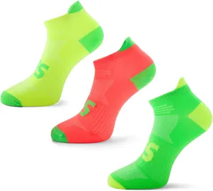 Thin Running Socks for Women & Men - Neon Running Socks for Men & Women - Blister Prevention Neon Ankle Socks for Runner