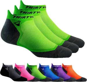 Thirty48 Ultralight Athletic Running Socks for Men and Women with Seamless Toe, Moisture Wicking, Cushion Padding