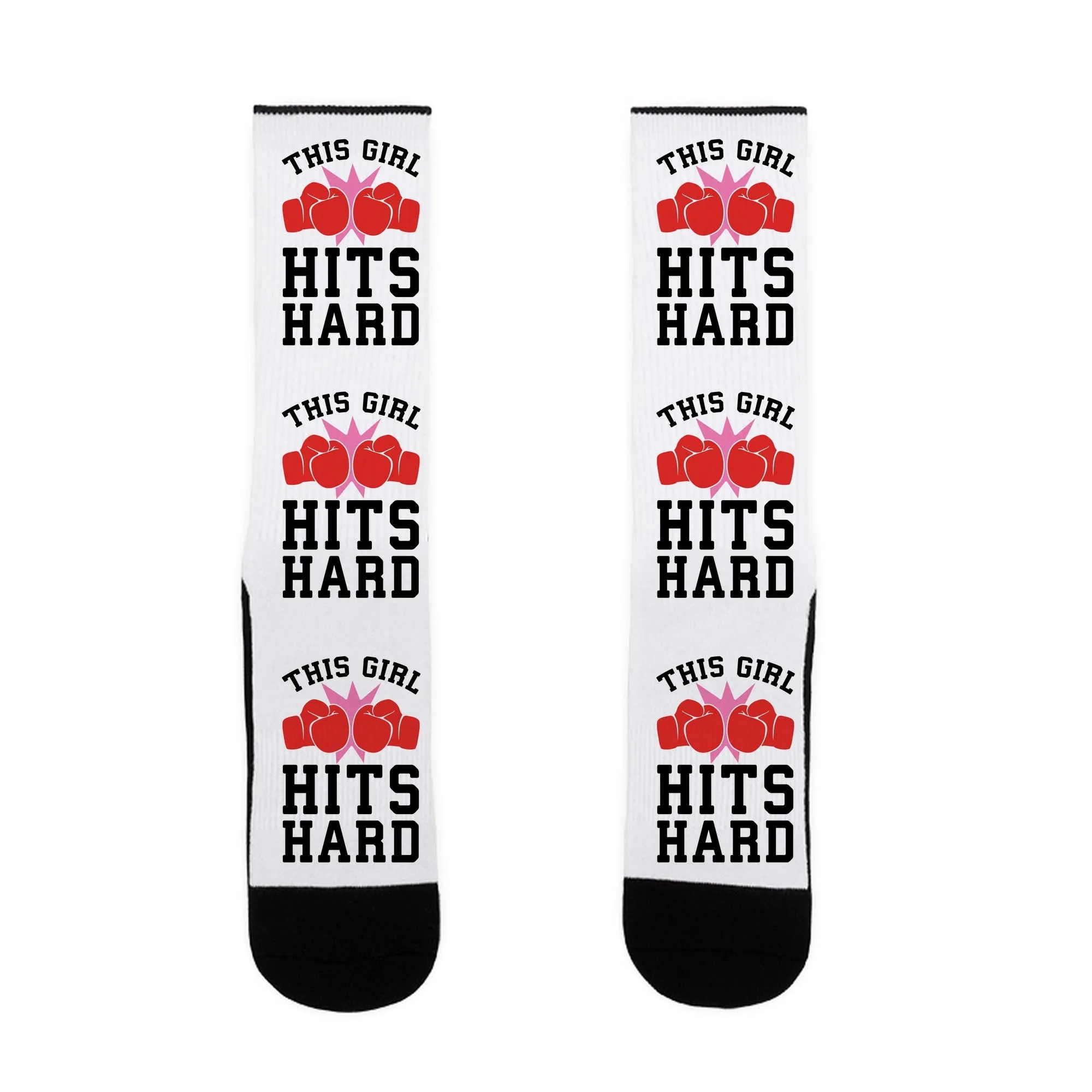 This Girl Hits Hard Socks